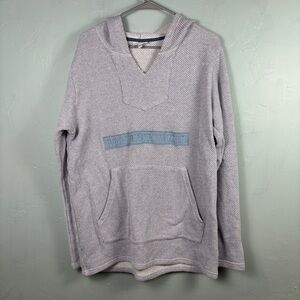 Disney World Gray Woven Baja Style Hooded Poncho